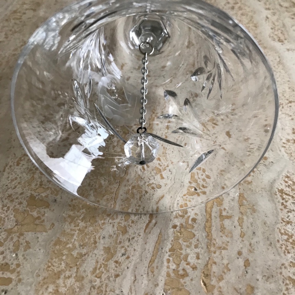 ETCHED CRYSTAL RINGING BELL - Picture 5 of 5